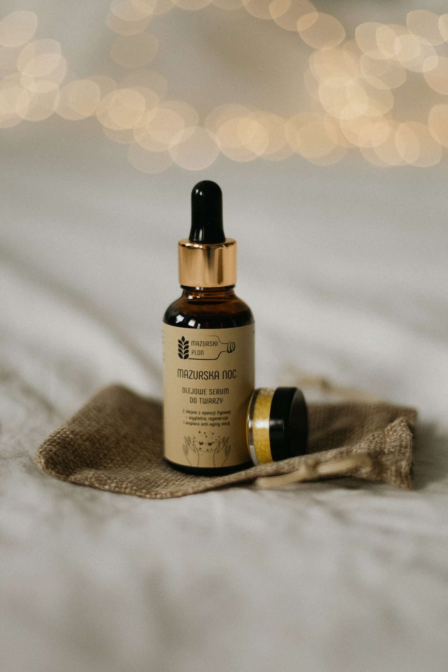Zestaw mini - Balsam do ust 5 g + serum olejowe do twarzy Mazurska Noc 30 ml