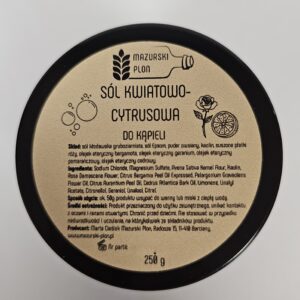 sól do kąpieli kwiatowo-cytrusowa